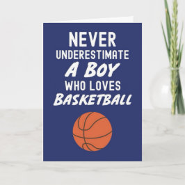Süße marineblaue Basketballkarten für Baby-Jungen- Karte