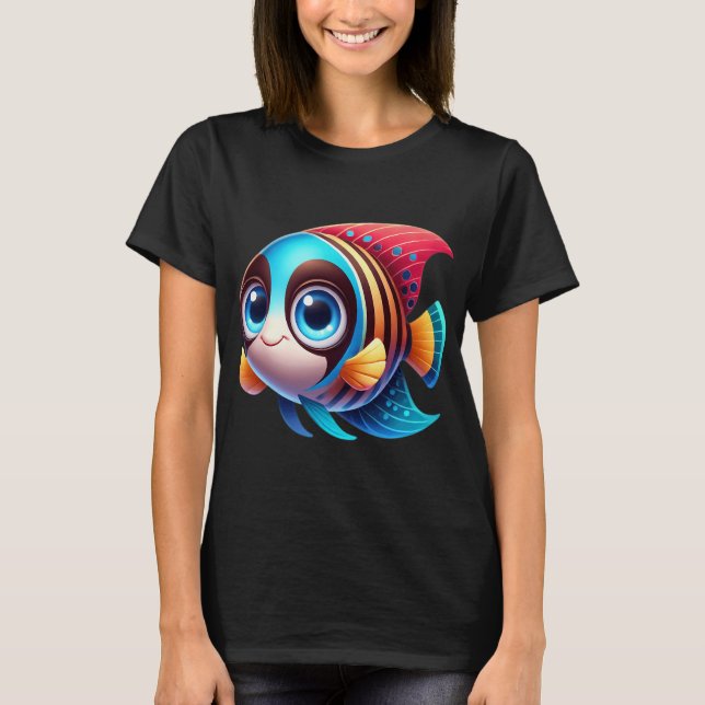 Süße Masken-Engelfische T-Shirt (Vorderseite)