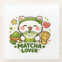 Süße Matcha-Liebhaber-Katze