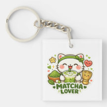 Süße Matcha-Liebhaber-Katze