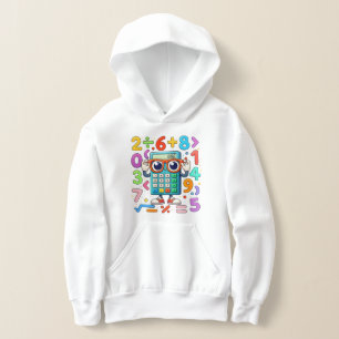 Süße Mathe-Rechner Hoodie für Kids Schule