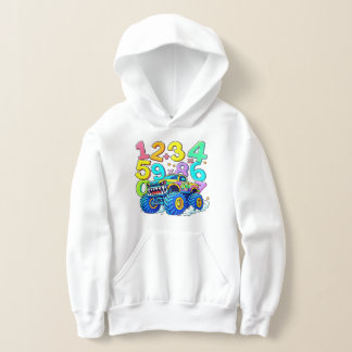 Süße Mathe-Zahlen Auto Cartoon Hoodie Kinder UK!!