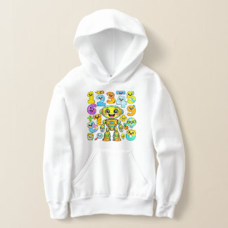 Süße Mathe-Zahlen-Emoji-Cartoon-Kapuzenpullover fü Hoodie
