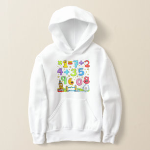 Süße Mathe-Zahlen-Gleichungen Hoodie für Kinder