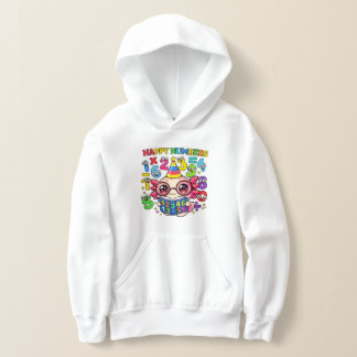 Süße Mathe-Zahlen-LKW-Nummer-Tages-Hoodie-Kinder-U Hoodie