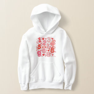Süße Mathe-Zahlen-Muster-Hoodie für Kinder Hoodie