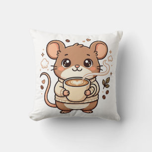 Süße Maus-Latte-Liebe-Wurfkissen Kissen