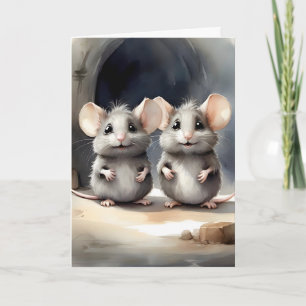 Süße Maus Mäuse beste Freunde Freunde Kumpels Port Karte