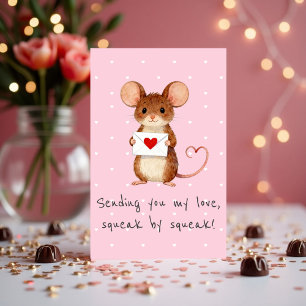 Süße Maus sendet dir meine Liebe, Pieps für Pieps Feiertagskarte