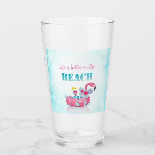 Süße Maus  Stylische Strand   Glas