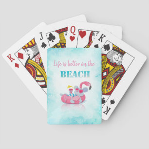 Süße Maus  Stylischer Strand Spielkarten
