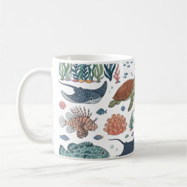 Süße Meeresbewohner Kaffeetasse