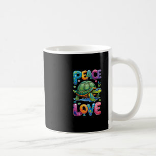Süße Meeresschildkröte Frieden Liebe Schildkröten Kaffeetasse