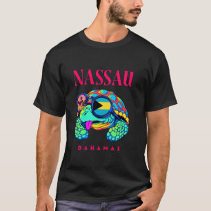 Süße Meeresschildkröte mit Sonnenbrille Nassau Bah T-Shirt