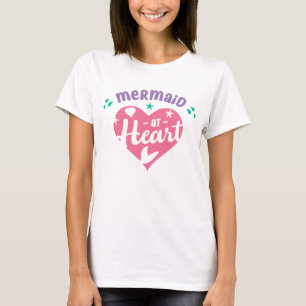 Süße Meerjungfrau Mit Herz Magische Meerjungfrauen T-Shirt