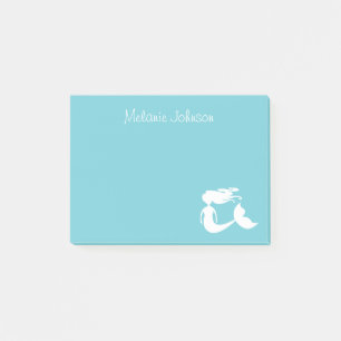 Süße Meerjungfrau Türkis personalisierte Post-it® Post-it Klebezettel
