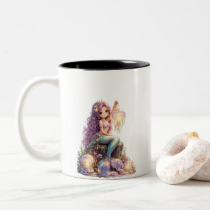 Süße Meerjungfrau Zweifarbige Tasse