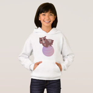 Süße Meerschweinchen-Fitness-Illustration Hoodie