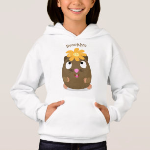 Süße Meerschweinchen-glückliche-Cartoon-Illustrati Hoodie