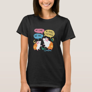 Süße Meerschweinchen-Kot überall Lustiger Spruch T-Shirt