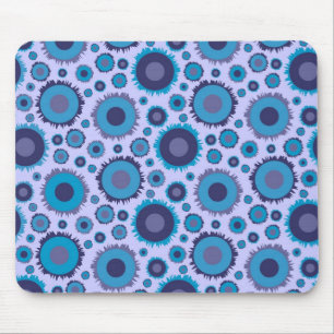 Süße mehrfarbige blaue Sonnenmuster Mousepad