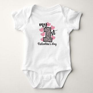 SÜßE MEIN ERSTER VALENTINSTAG SPRUCH BABY STRAMPLER