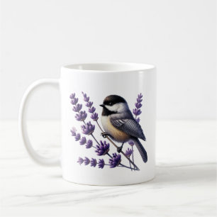 Süße Meisen-Vogelfreunde fügen Monogramm hinzu Kaffeetasse