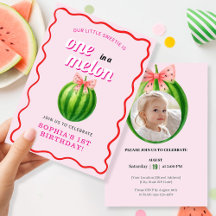 Süße Melone Erste Geburtstagsfeier