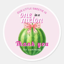 Süße Melone Erste Geburtstagsfeier