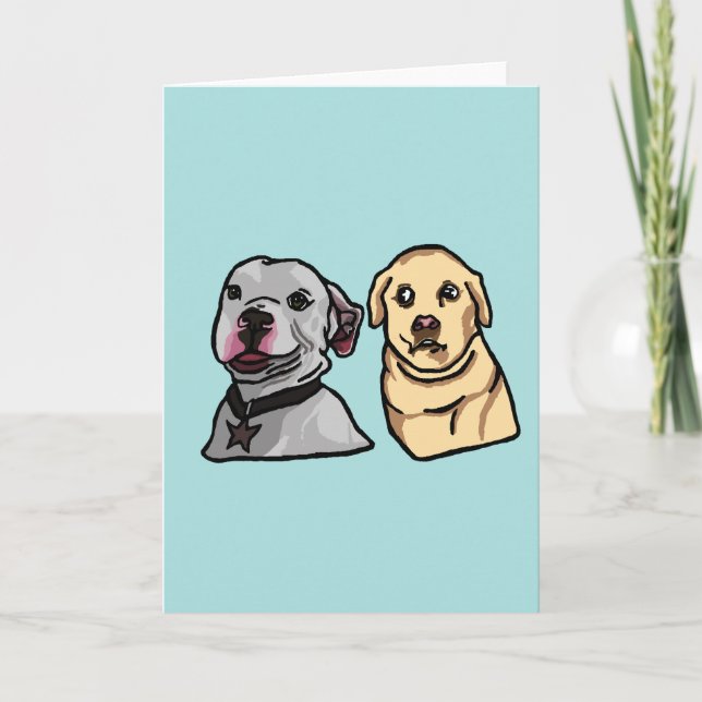 Süße Meme-Hunde Karte (Vorderseite)