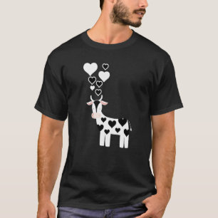 Süße Milchkuh-Herzen lieben Kühe T-Shirt