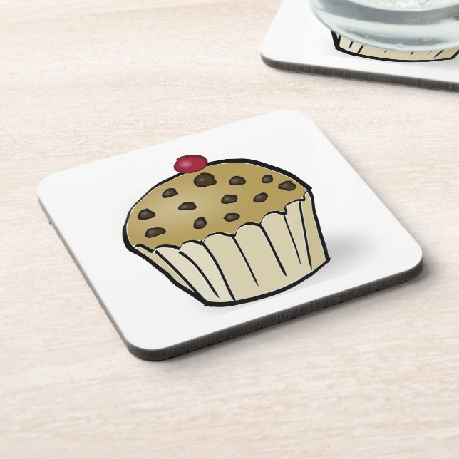 Süße Mini-Muffins Getränkeuntersetzer (Linke Seite)