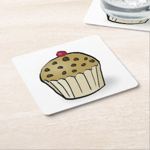Süße Mini-Muffins Rechteckiger Pappuntersetzer