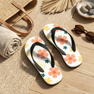 Süße minimalistische botanische Vibes Kinderbadesandalen