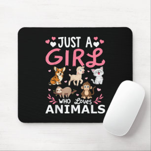 Süße minimalistische Katzenillustration Lustiger K Mousepad