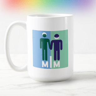 Süße minimalistische Schwulen-Stolz-Farben  Kaffeetasse