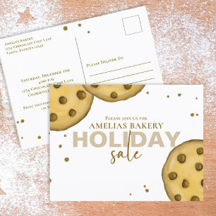 Süße moderne Bäckerei-Verkaufs-Whimsical-Keks-Post Postkarte