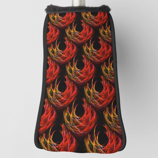 Süße moderne Boho elegante abstrakte Kunst Muster  Golf Headcover (Rotieren 90)