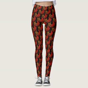 Süße moderne Boho elegante abstrakte Kunst Muster Leggings