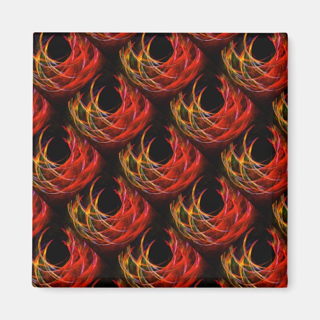 Süße moderne Boho elegante abstrakte Kunst Muster  Magnet (Vorne)