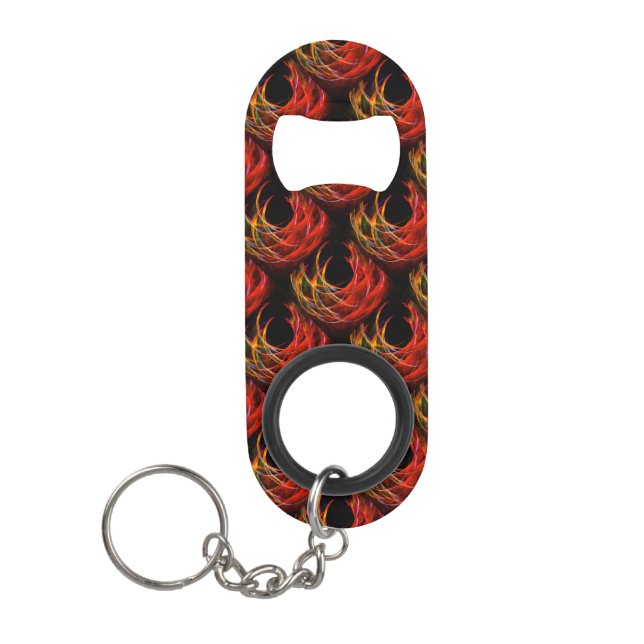 Süße moderne Boho elegante abstrakte Kunst Muster  Mini Flaschenöffner (Vorderseite)