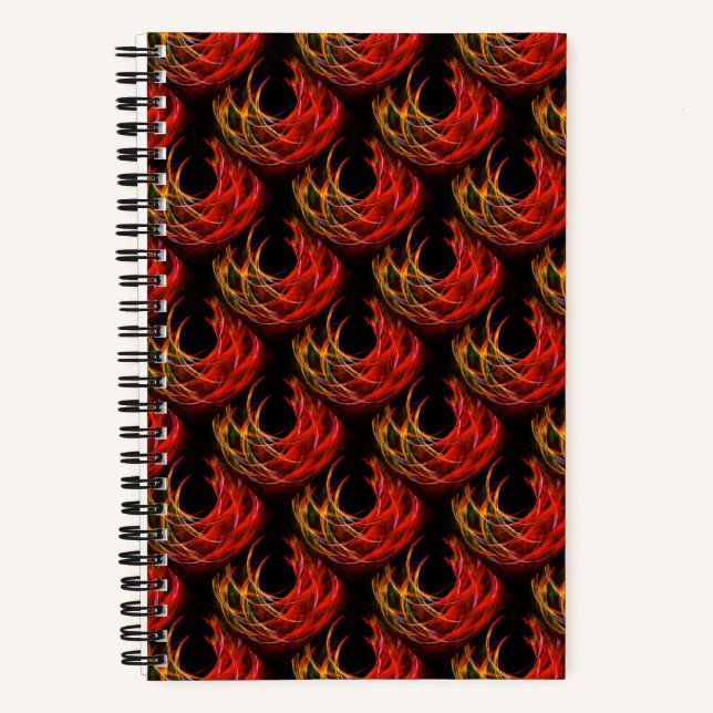 Süße moderne Boho elegante abstrakte Kunst Muster  Notizbuch (Vorderseite)
