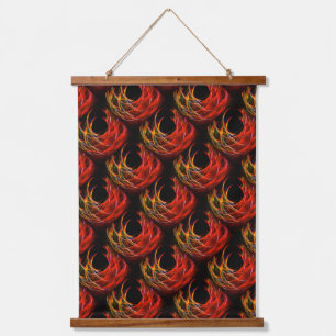 Süße moderne Boho elegante abstrakte Kunst Muster Wandteppich Mit Holzrahmen