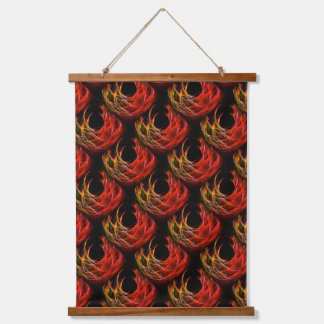 Süße moderne Boho elegante abstrakte Kunst Muster  Wandteppich Mit Holzrahmen