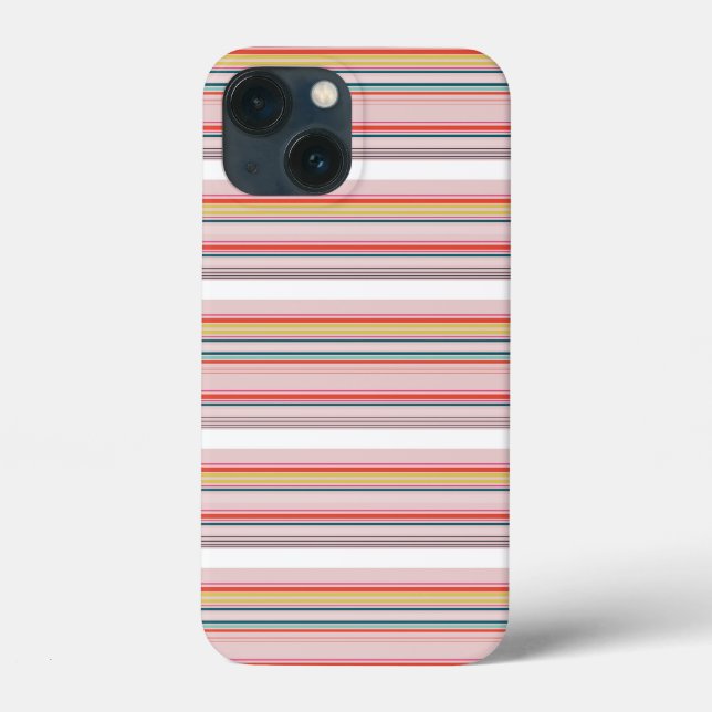 Süße moderne farbenfrohe Streifen Case-Mate iPhone Hülle (Rückseite)