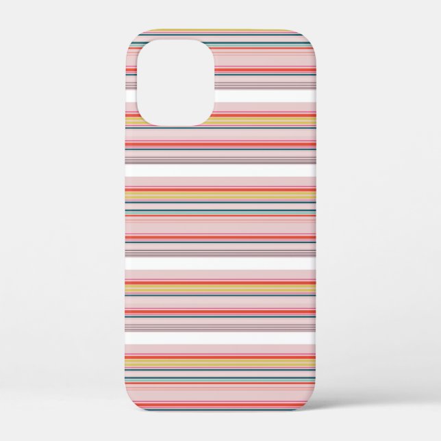 Süße moderne farbenfrohe Streifen Case-Mate iPhone Hülle (Rückseite)