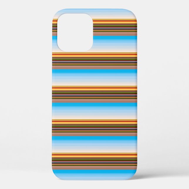 Süße moderne farbenfrohe Streifen  Case-Mate iPhone Hülle (Rückseite)