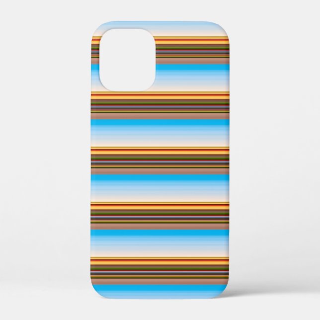 Süße moderne farbenfrohe Streifen  Case-Mate iPhone Hülle (Rückseite)
