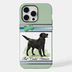 Süße moderne Flat-Coated Retriever-Hund-Kunst iPhone 15 Pro Max Hülle