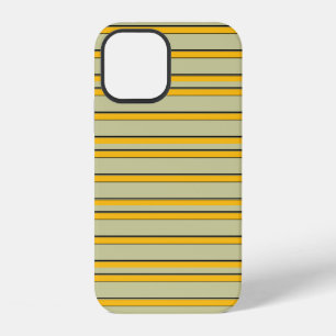 Süße moderne gelbe Streifen iPhone 12 Hülle
